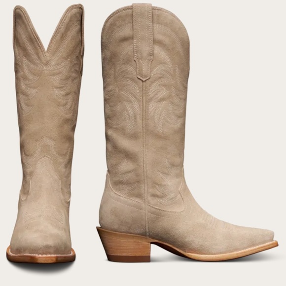 Tecovas Cream Heeled Boots - Picture 7 of 7